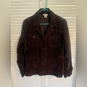 Ladies dark brown corduroy jacket